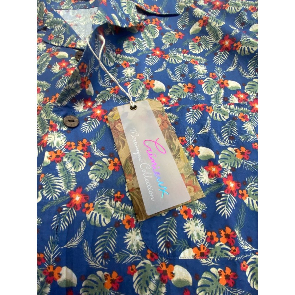 Cremieux Mens Large Martinique Collection Tropical Print Short-Sleeve NWT - Picture 3 of 6